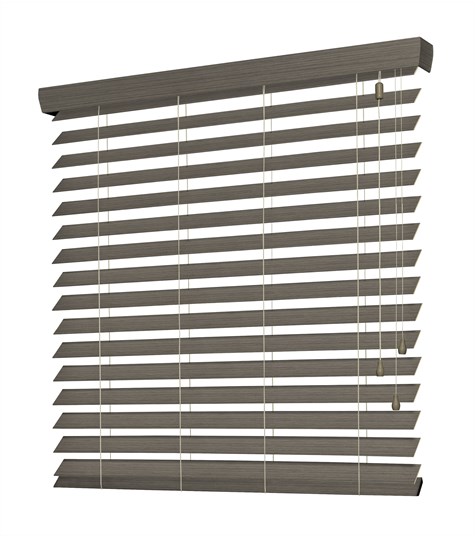 Grijze PVC Jaloezie 63mm