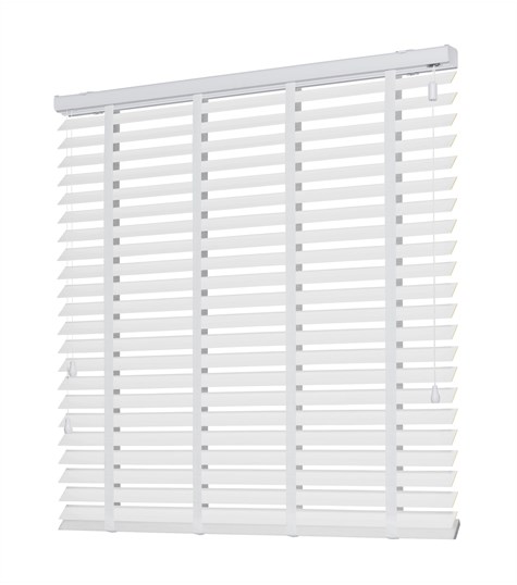 Witte PVC Jaloezie Deco Ladderband 50mm