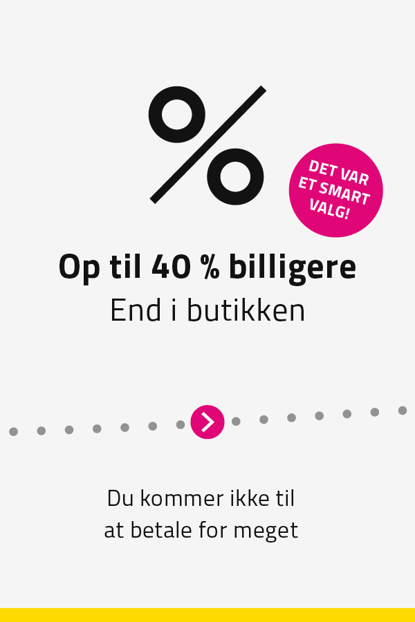 40 % billigere