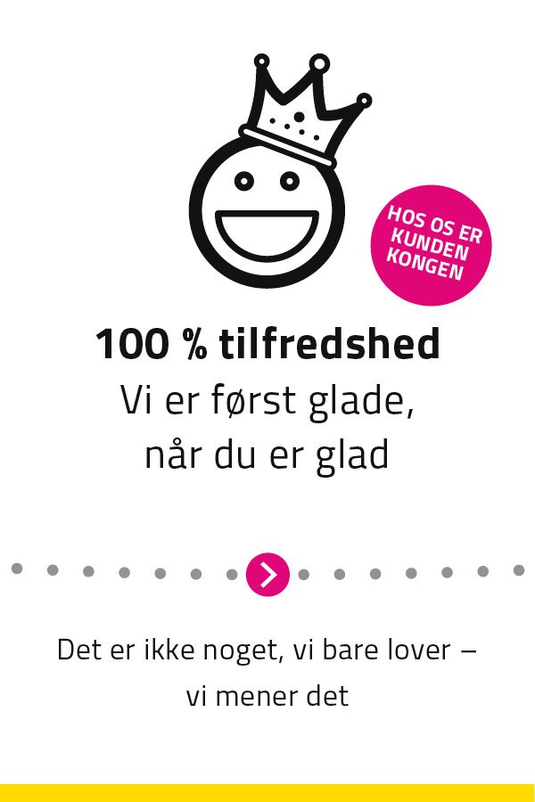 100 % tilfredshed