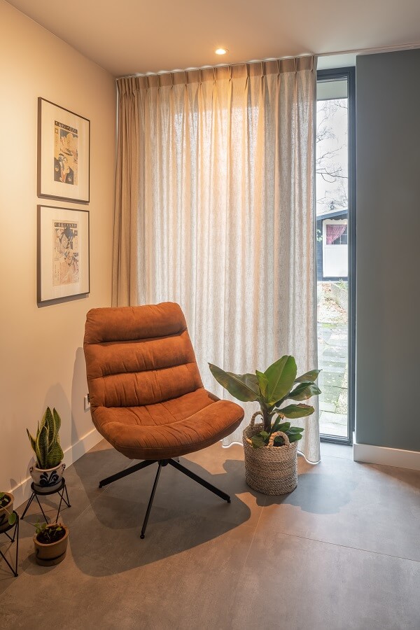 Semitransparent gardin stue