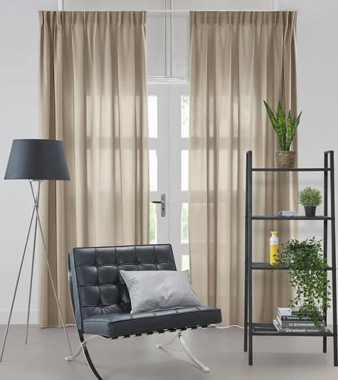 Taupe semitransparente gardiner